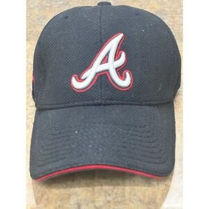 New Era Atlanta Braves MLB Batting Practice Cap Mens M-L Navy Blue Authentic